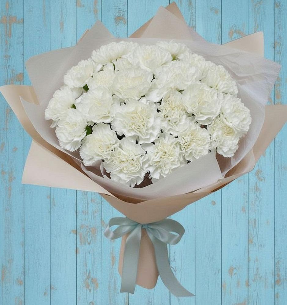 Букет цветов из: Гвоздики в Шараповой Охоте