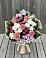 Букет цветов из: Альстромерии, Гвоздики, Розы и Хризантемы в Шараповой Охоте