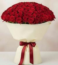 Букет 101 Красная роза Милано в Шараповой Охоте