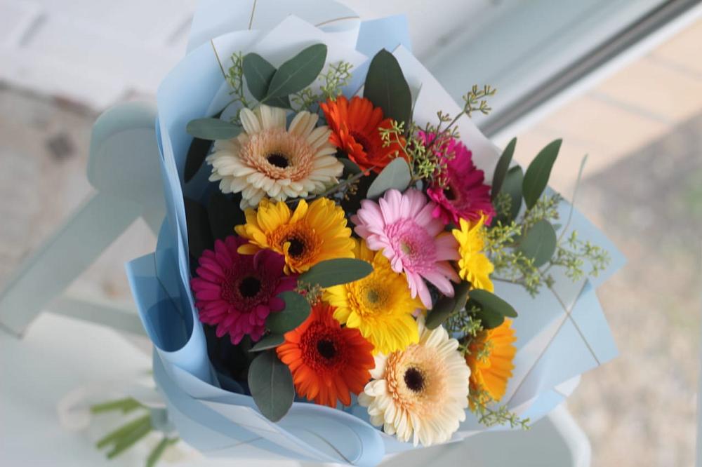 Букет цветов из: Герберы в Шараповой Охоте