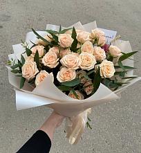 Букет Кремовые розы Латте в Шараповой Охоте