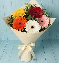 Букет цветов из:  Герберы в Шараповой Охоте