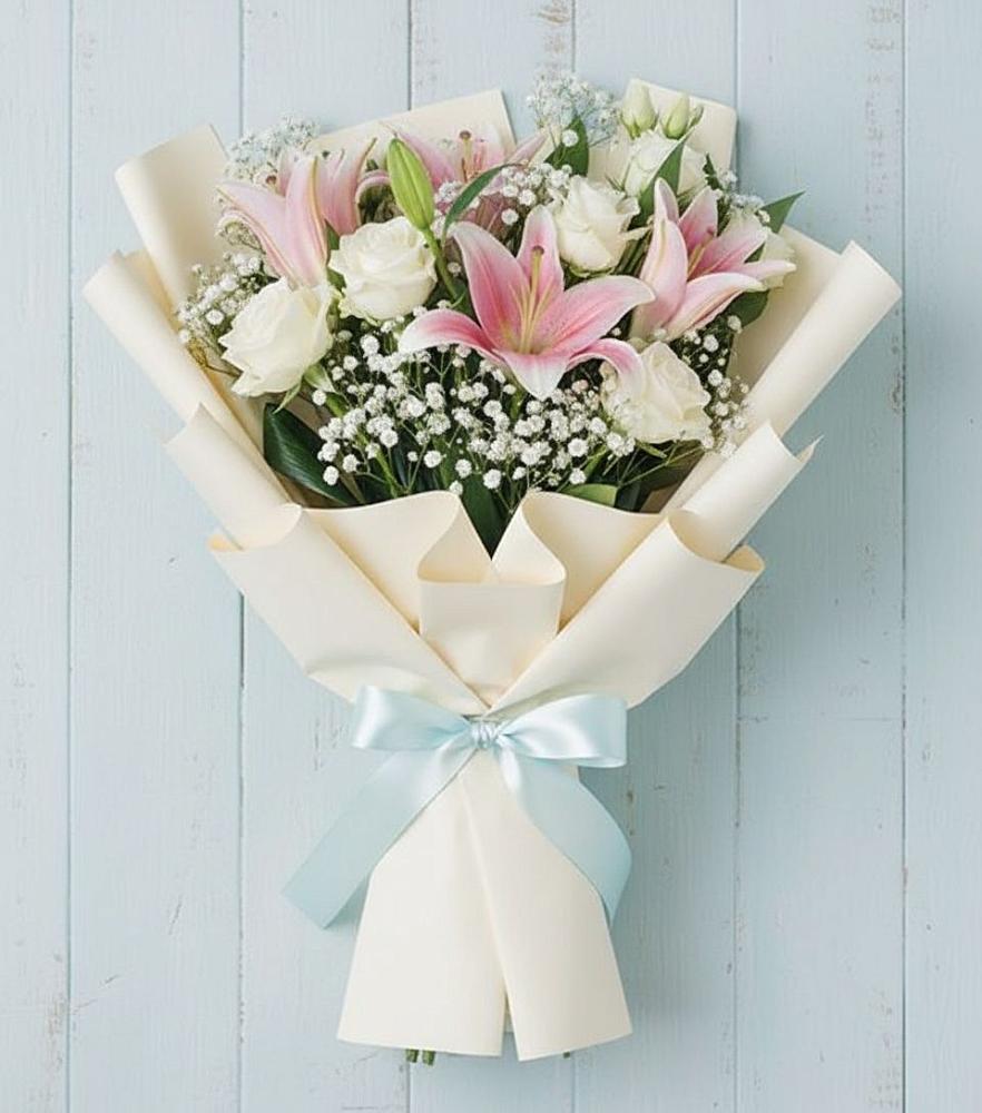 Букет цветов из: Лилии в Шараповой Охоте