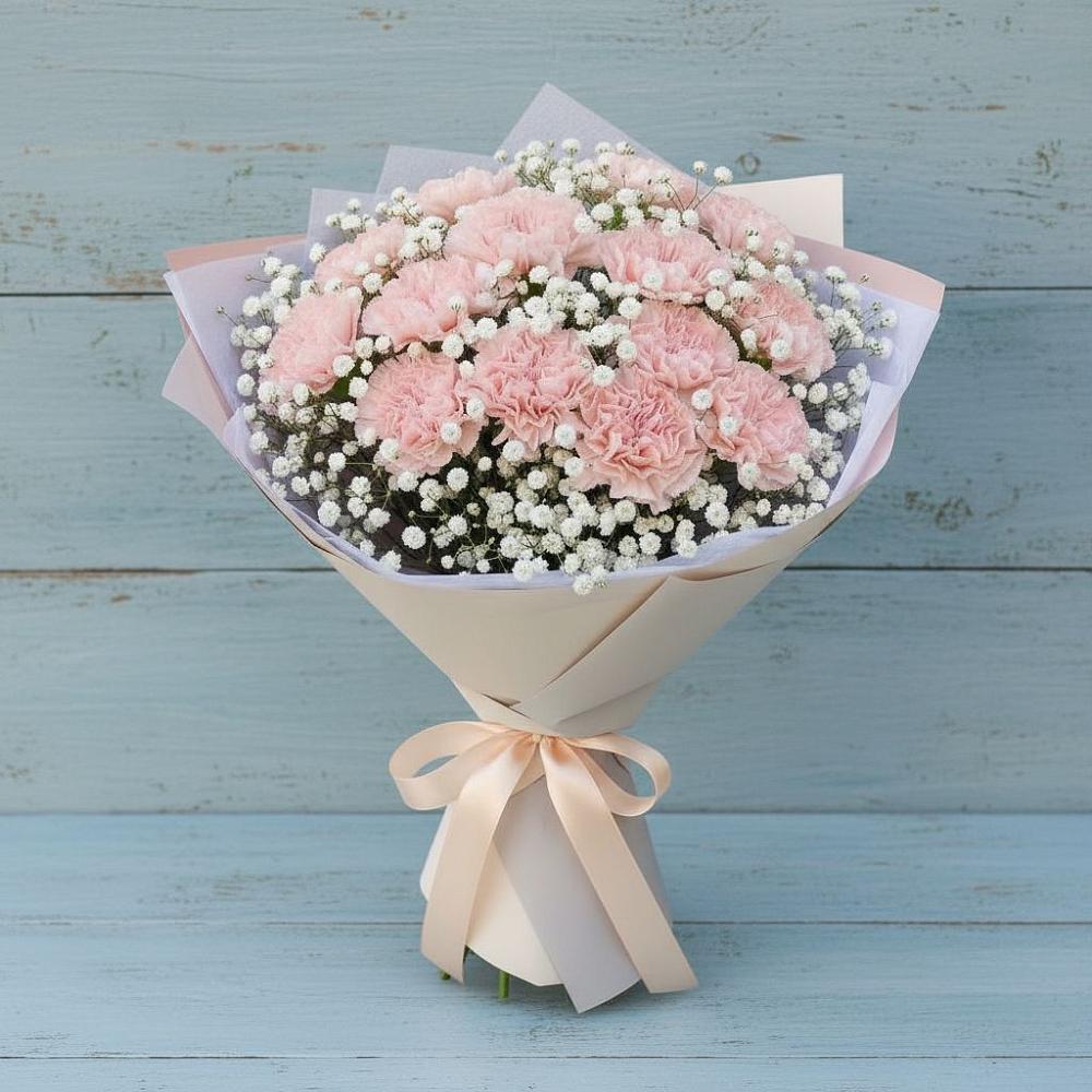 Букет цветов из: Гвоздики в Шараповой Охоте