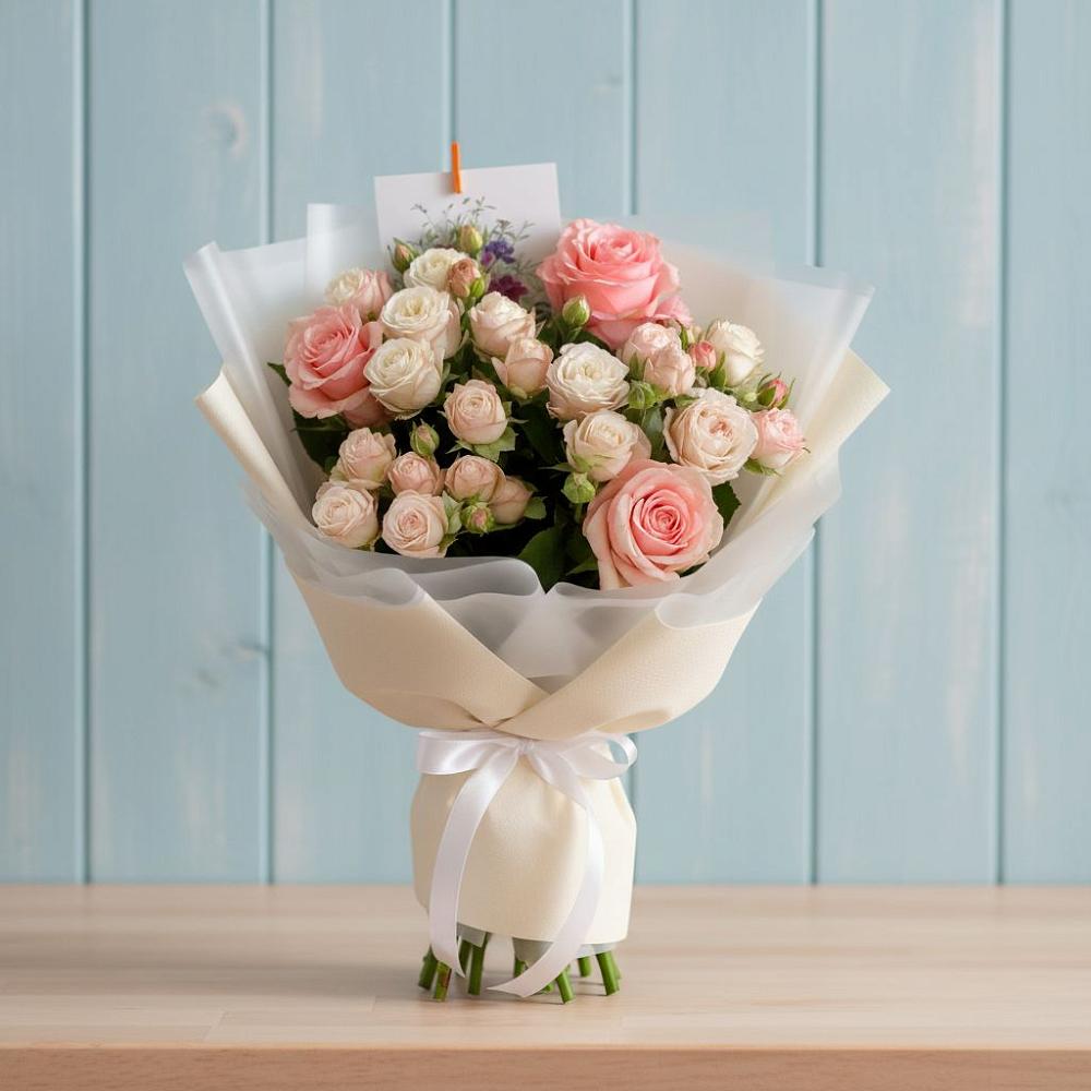 Букет цветов из: Розы в Шараповой Охоте