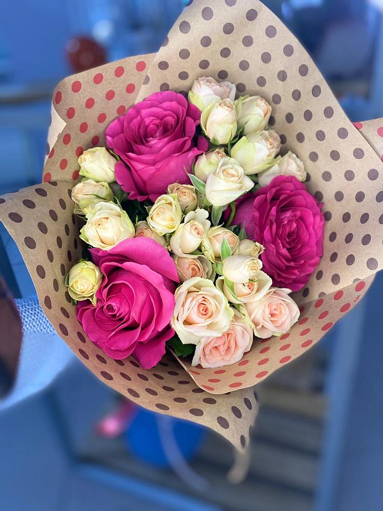 Букет цветов из: Розы в Шараповой Охоте