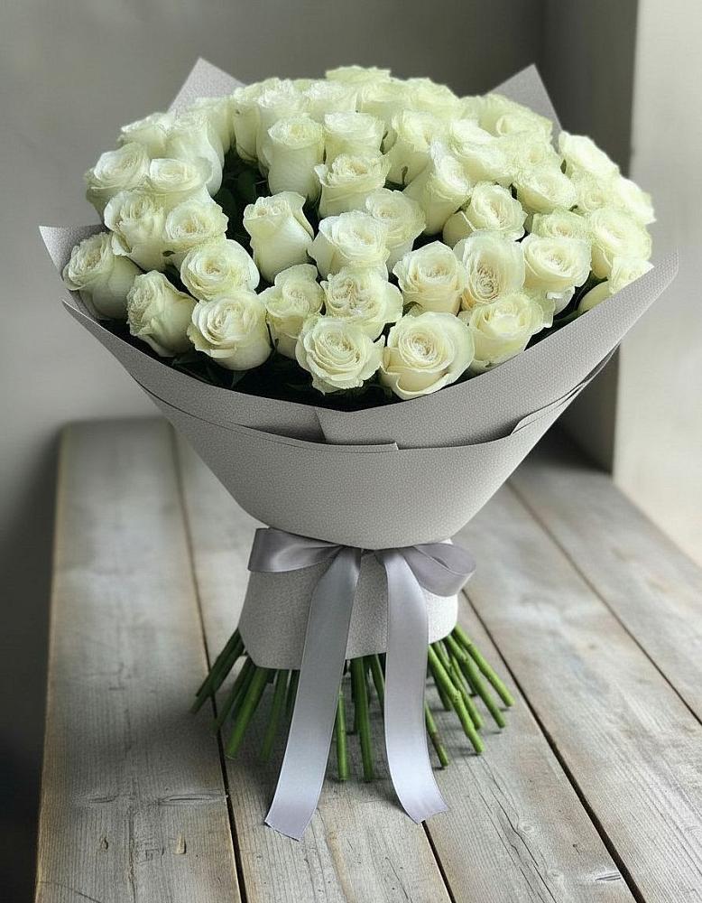 Букет 35 Белых роз в Шараповой Охоте