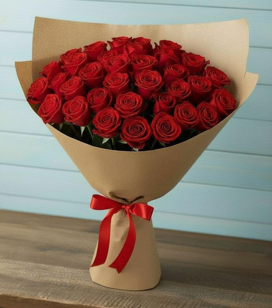 Букет Красные розы Милано в Шараповой Охоте
