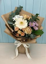 Букет цветов из:  Герберы и Хризантемы #REPLACE_PRED# Шараповой Охоте