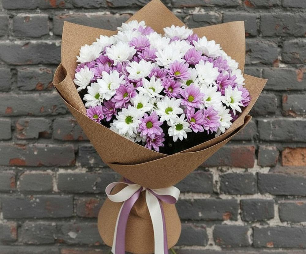 Букет цветов из: Хризантемы в Шараповой Охоте