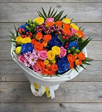 Букет цветов из:  Розы и Хризантемы в Шараповой Охоте