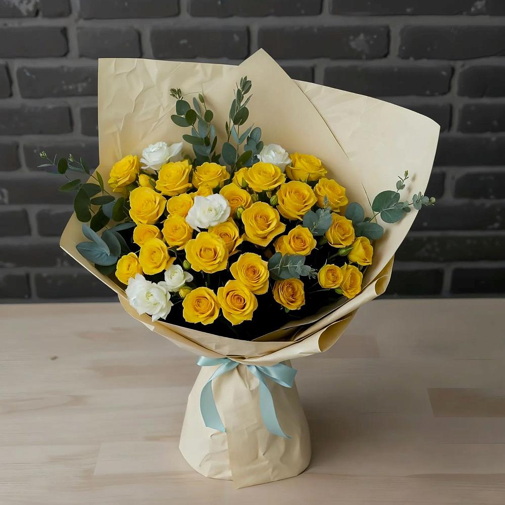 Букет цветов из: Розы в Шараповой Охоте