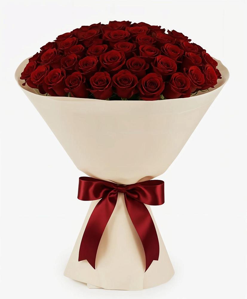 Букет 101 Бордовая роза Блэк Бакарра в Шараповой Охоте