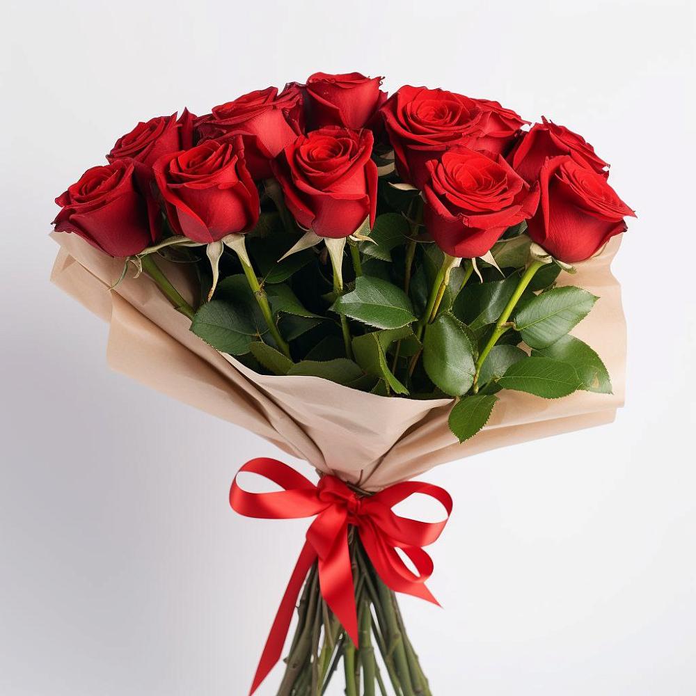 Букет 11 Красных роз Эдлесс Лав в Шараповой Охоте
