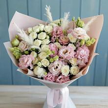 Букет цветов из:  Альстромерии и Розы в Шараповой Охоте